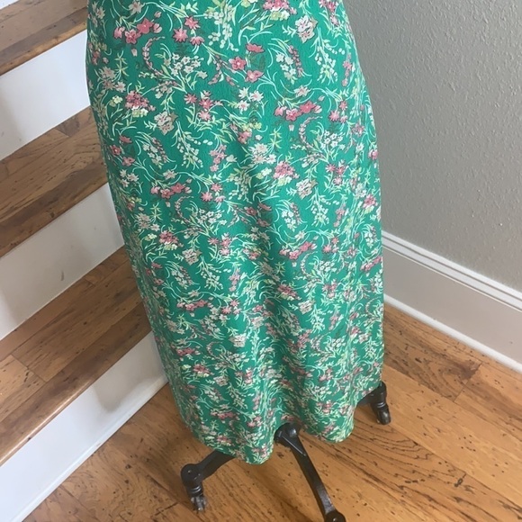 Lucy Paris Womens A-Lne Polyester Midi Dress Green - Picture 4 of 11